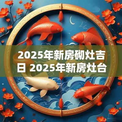 2025年新房砌灶吉日 2025年新房灶台点火吉日