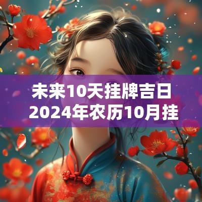 未来10天挂牌吉日 2025年农历10月挂牌吉日