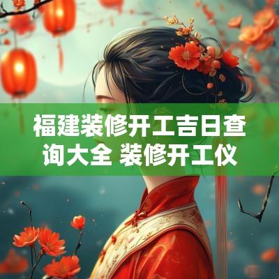 福建装修开工吉日查询大全 装修开工仪式吉日查询
