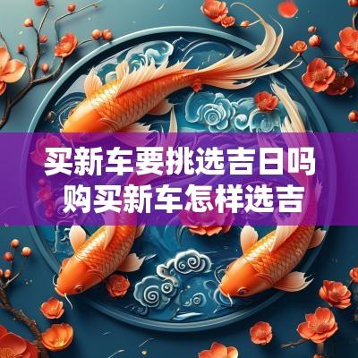 买新车要挑选吉日吗 购买新车怎样选吉日最好