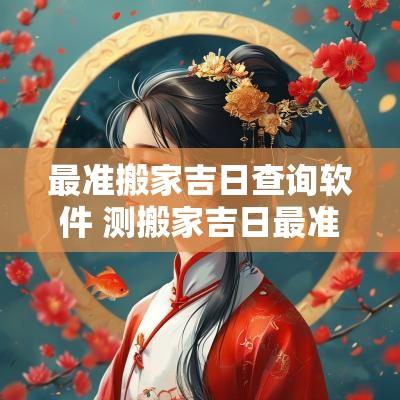 最准搬家吉日查询软件 测搬家吉日最准确的软件是什么