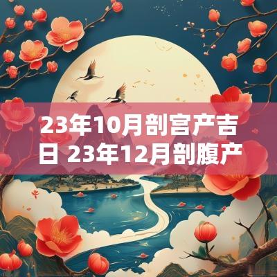 23年10月剖宫产吉日 23年12月剖腹产吉日查询