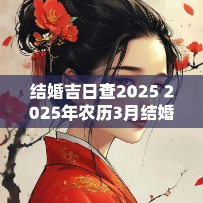 结婚吉日查2025 2025年农历3月结婚吉日