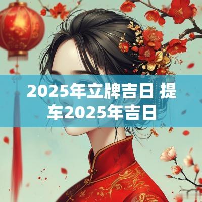 2025年立牌吉日 提车2025年吉日