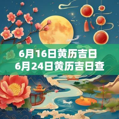 6月16日黄历吉日 6月24日黄历吉日查询