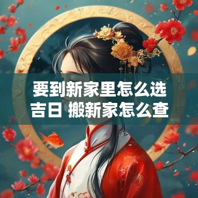 要到新家里怎么选吉日 搬新家怎么查吉日子