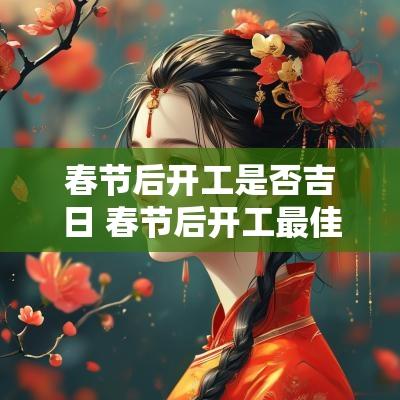 春节后开工是否吉日 春节后开工最佳时间