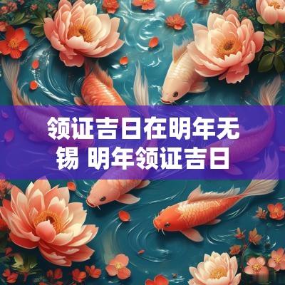 领证吉日在明年无锡 明年领证吉日
