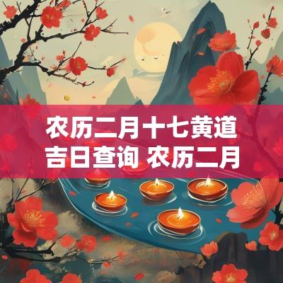 农历二月十七黄道吉日查询 农历二月初七黄历吉日查询