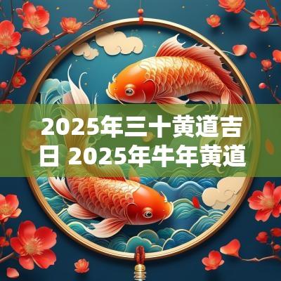 2025年三十黄道吉日 2025年蛇年黄道吉日
