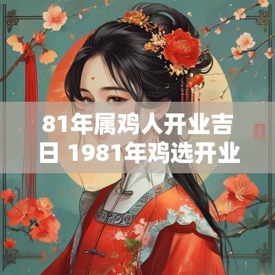 81年属鸡人开业吉日 1981年鸡选开业吉日