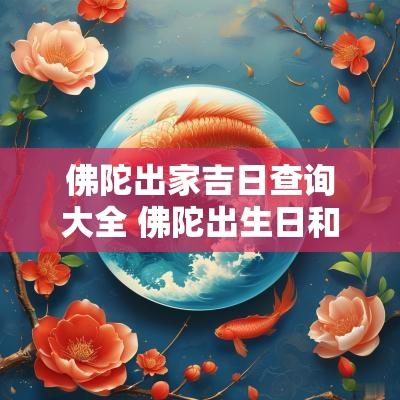 佛陀出家吉日查询大全 佛陀出生日和出家日和成道日