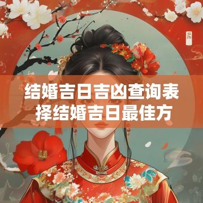 结婚吉日吉凶查询表 择结婚吉日最佳方法