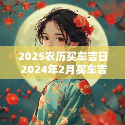 2025农历买车吉日 2025年2月买车吉日查询一览表