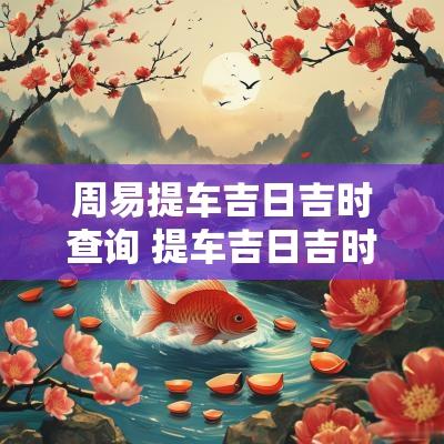 周易提车吉日吉时查询 提车吉日吉时查询一览表
