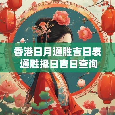 香港日月通胜吉日表 通胜择日吉日查询表