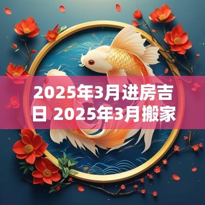 2025年3月进房吉日 2025年3月搬家入宅最好吉日