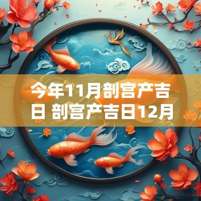 今年11月剖宫产吉日 剖宫产吉日12月