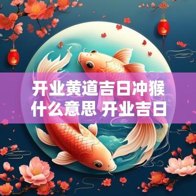 开业黄道吉日冲猴什么意思 开业吉日冲猴怎么办