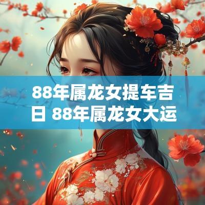 88年属龙女提车吉日 88年属龙女大运在哪一年