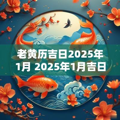老黄历吉日2025年1月 2025年1月吉日天数
