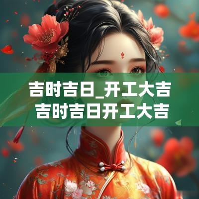 吉时吉日_开工大吉 吉时吉日开工大吉时间