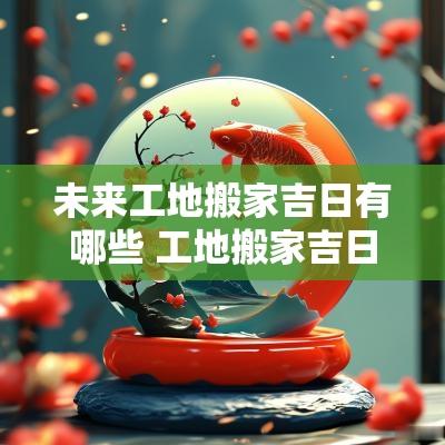 未来工地搬家吉日有哪些 工地搬家吉日2025年 未来工地搬家吉日有哪些 工地搬家吉日2025年