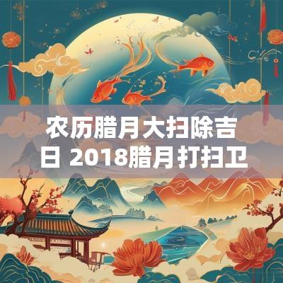 农历腊月大扫除吉日 2018腊月打扫卫生吉日