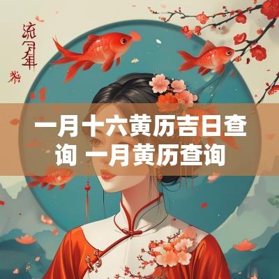 一月十六黄历吉日查询 一月黄历查询