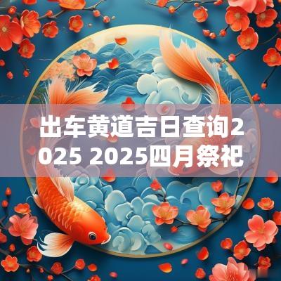 出车黄道吉日查询2025 2025四月祭祀黄道吉日