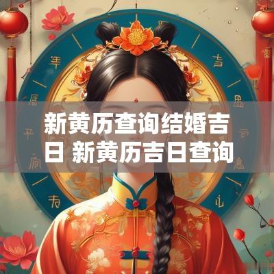 新黄历查询结婚吉日 新黄历吉日查询