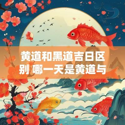 黄道和黑道吉日区别 哪一天是黄道与黑道吉日