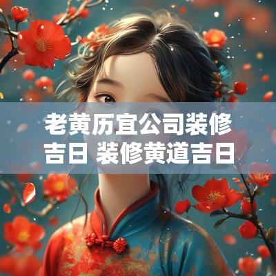 老黄历宜公司装修吉日 装修黄道吉日老黄历