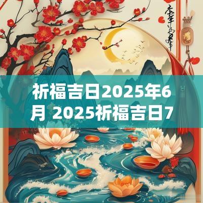 祈福吉日2025年6月 2025祈福吉日7月查询