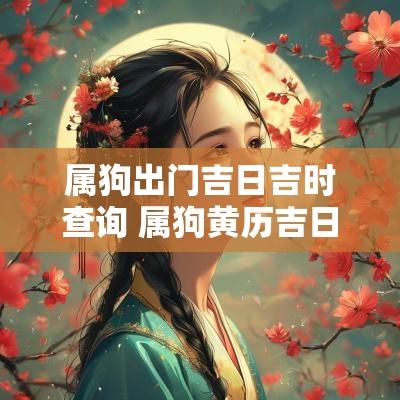 属狗出门吉日吉时查询 属狗黄历吉日查询2017