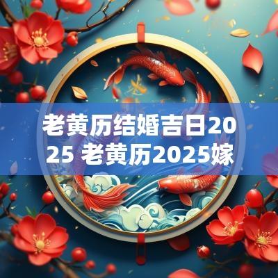 老黄历结婚吉日2025 老黄历2025嫁娶吉日查询