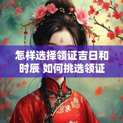 怎样选择领证吉日和时辰 如何挑选领证日期