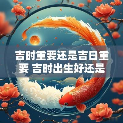 吉时重要还是吉日重要 吉时出生好还是吉日出生好