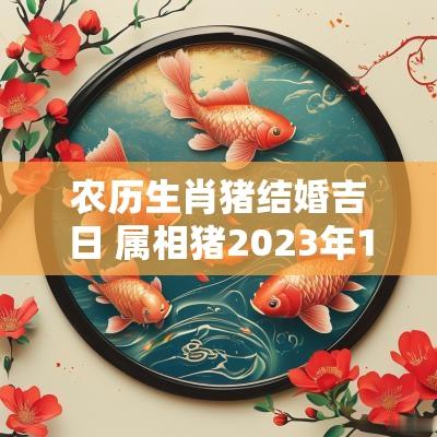 农历生肖猪结婚吉日 属相猪2025年11月结婚吉日