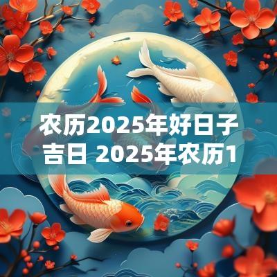 农历2025年好日子吉日 2025年农历10月结婚上等吉日