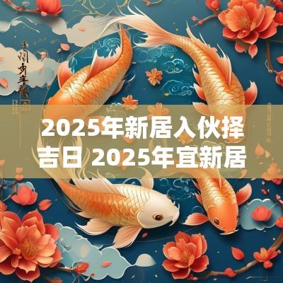 2025年新居入伙择吉日 2025年宜新居入伙吗