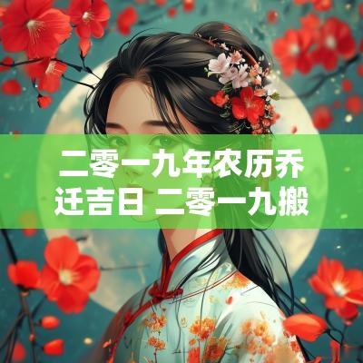 二零一九年农历乔迁吉日 二零一九搬家吉日查询