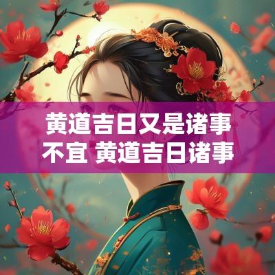 黄道吉日又是诸事不宜 黄道吉日诸事不宜图片