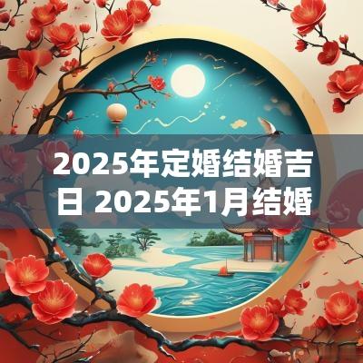 2025年定婚结婚吉日 2025年1月结婚吉日