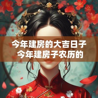 今年建房的大吉日子 今年建房子农历的吉日