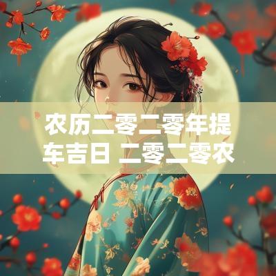 农历二零二零年提车吉日 二零二零农历买车吉日