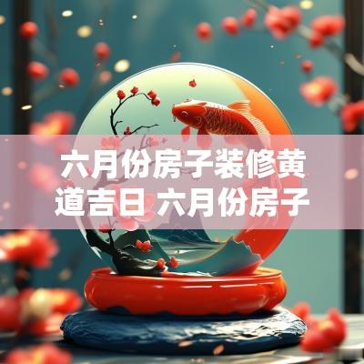 六月份房子装修黄道吉日 六月份房子装修哪天最好