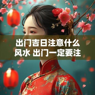 出门吉日注意什么风水 出门一定要注意的风水