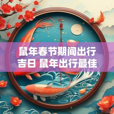 蛇年春节期间出行吉日 蛇年出行最佳时间