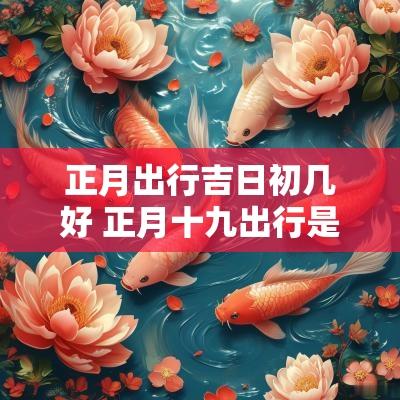 正月出行吉日初几好 正月十九出行是吉日 正月出行吉日初几好 正月十九出行是吉日